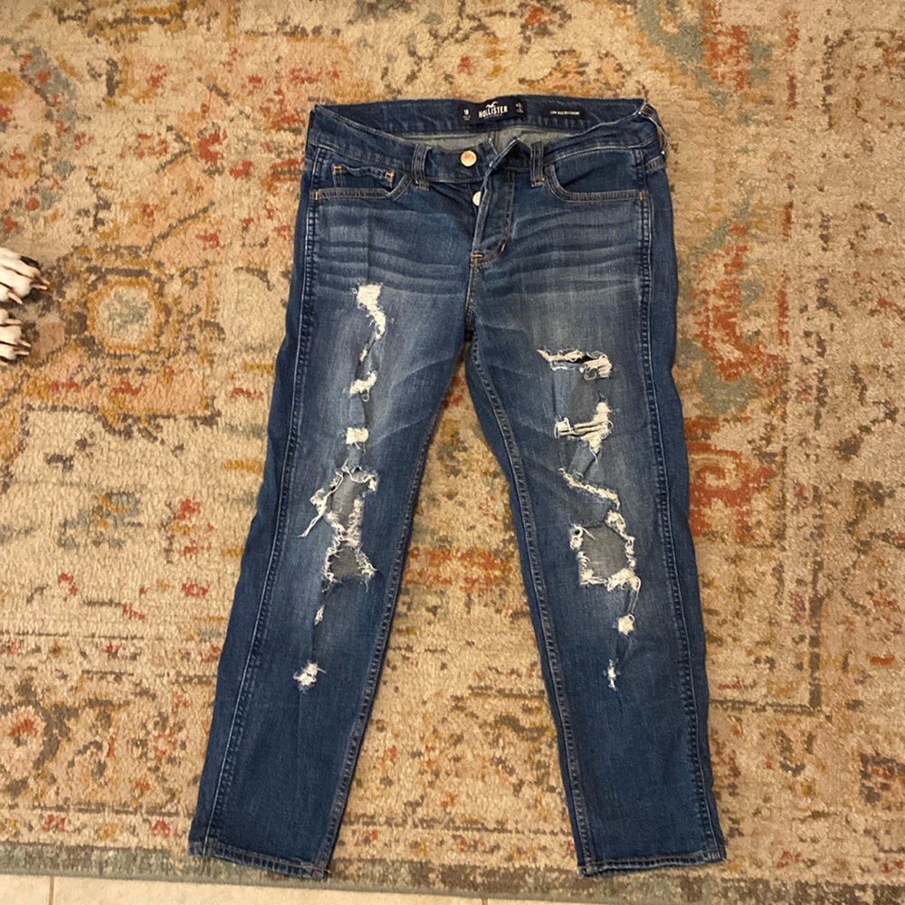 Hollister, low rise, boyfriend jeans